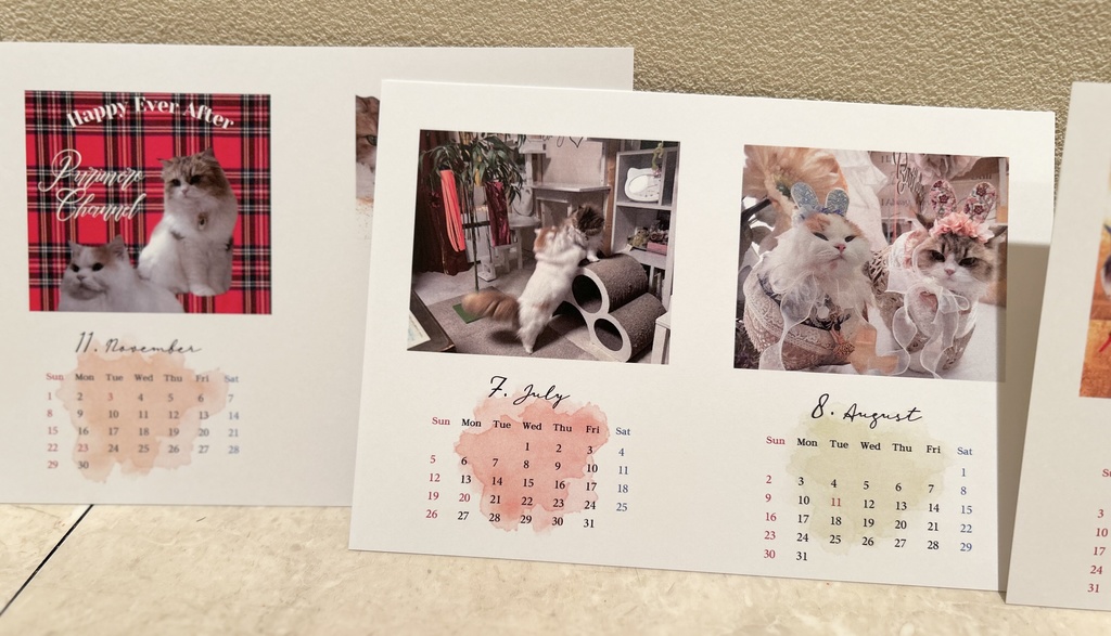 ぷりめろ卓上カレンダー2026' 「いつでも心の側に♥️皆に届け!愛と癒しのカレンダー」 ハッピー満載イベント写真も沢山投入♥️