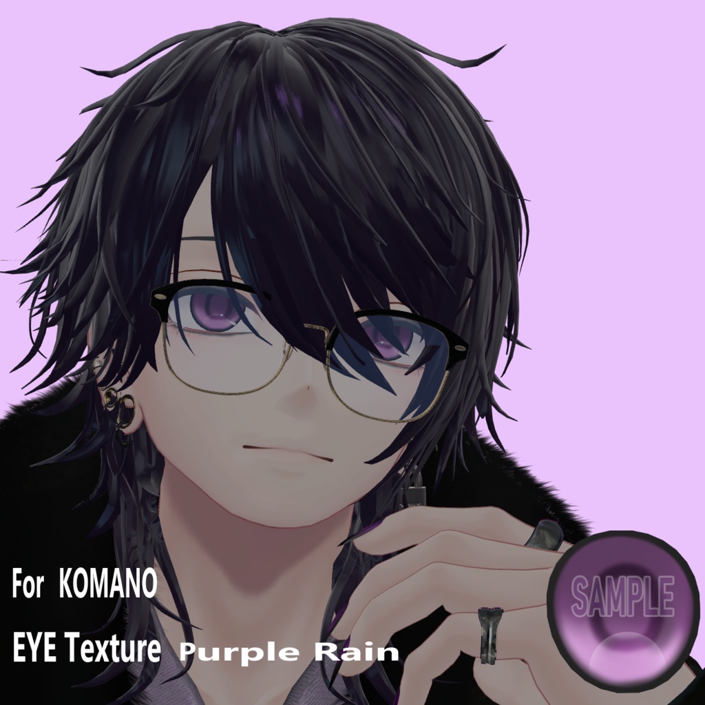 狛乃用アイテクスチャ　PurpleRain_eye