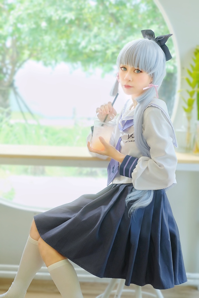 Genshin Impact - Ayaka JK ver. チェキ