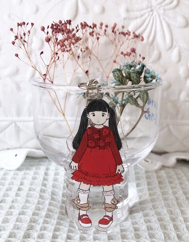 アクリルキーホルダー(赤ワンピース)