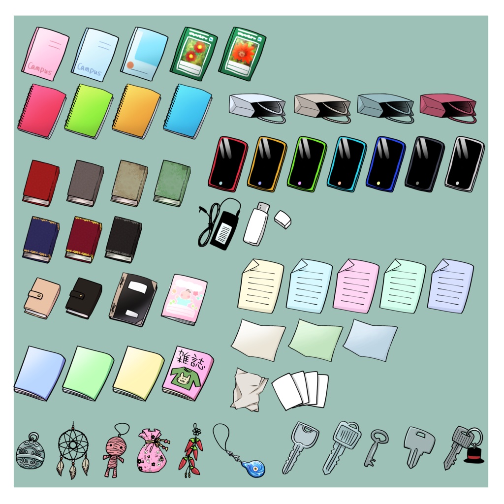 【無料】ゆる絵のアイコンセット