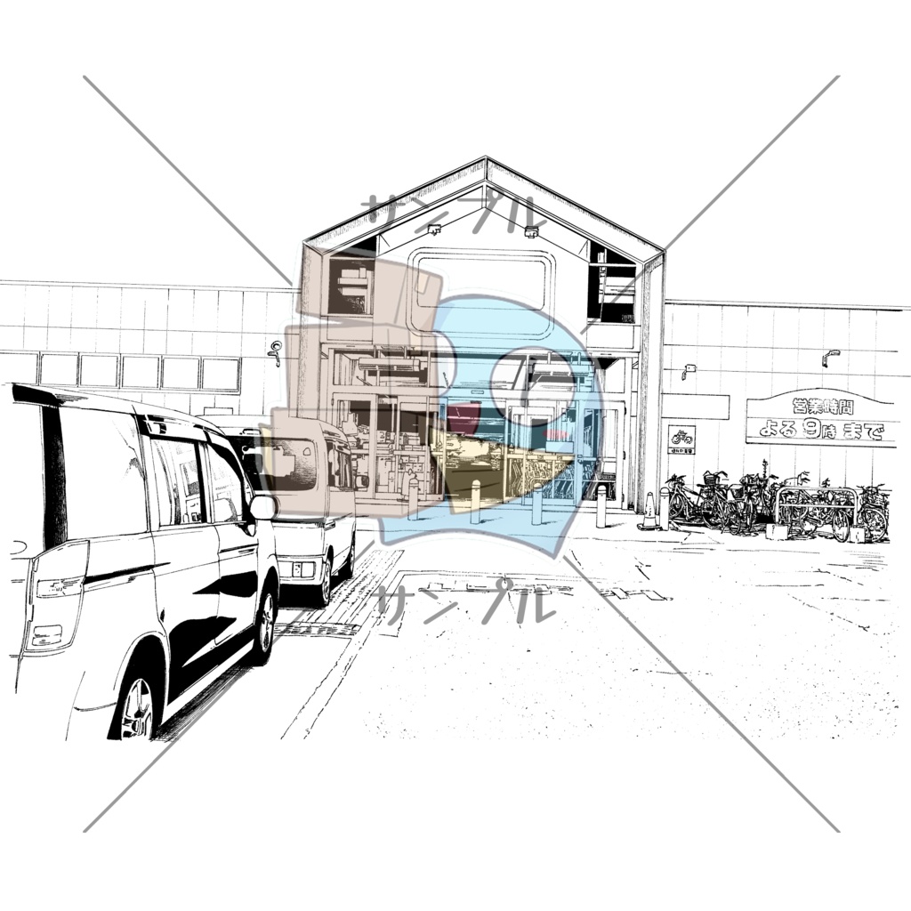 漫画背景素材③