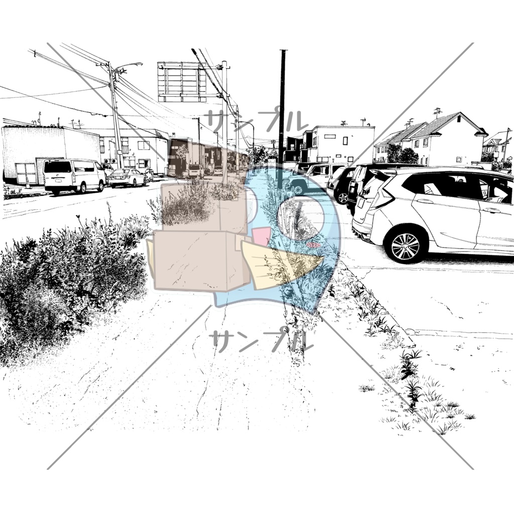 漫画背景素材③