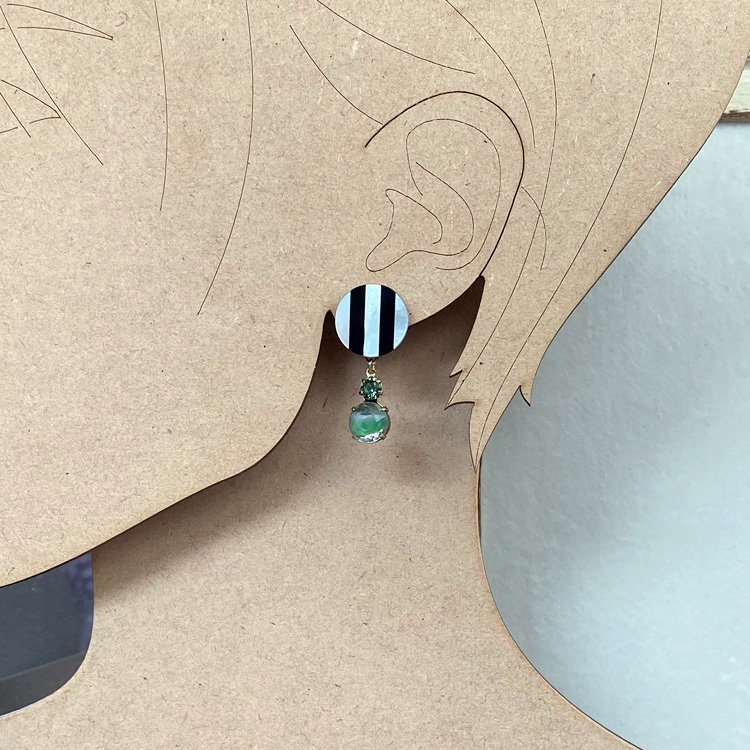 膝丸イメージピアス(ストライプver.)