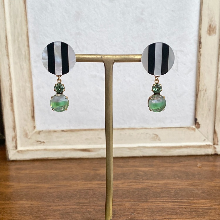 膝丸イメージピアス(ストライプver.)