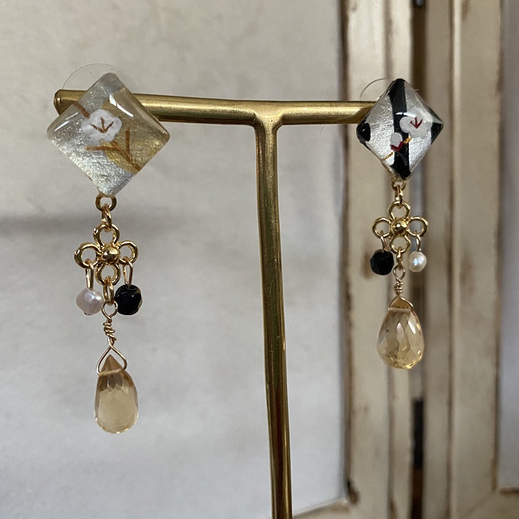 【7/12(水)22時販売】髭切イメージピアス(KANI 北野の梅ver.)