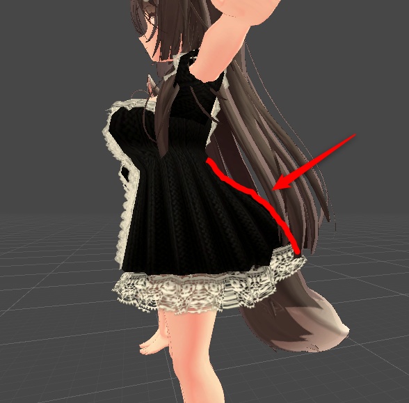 ここあ用フリルドレス