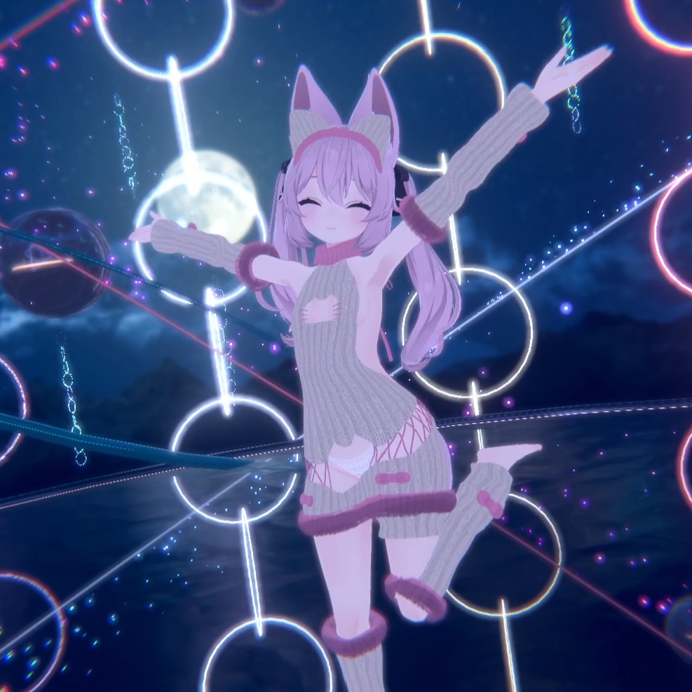 【50%OFF】カリン用どーていをXXするねこセーター ( Dotei Cat Sweater for Karin )