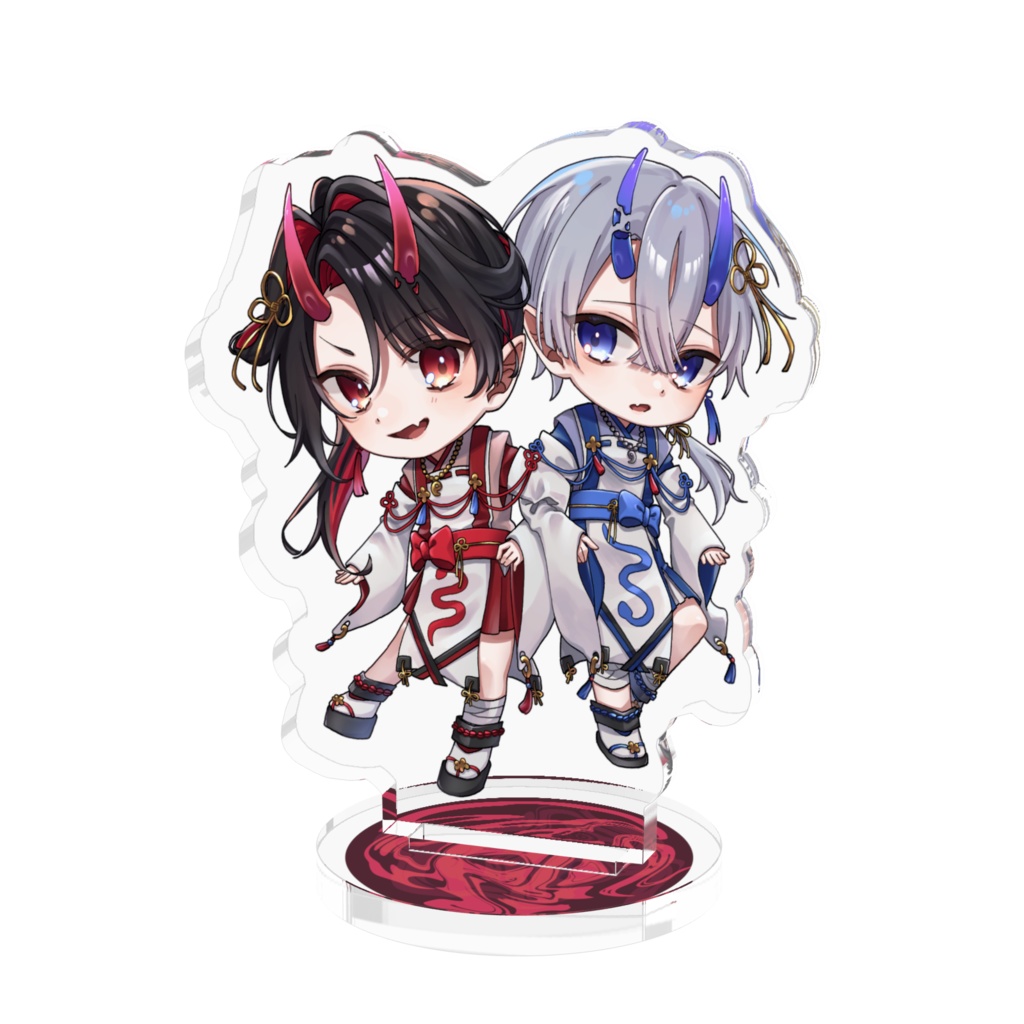前鬼後鬼仲良しアクリルフィギュア