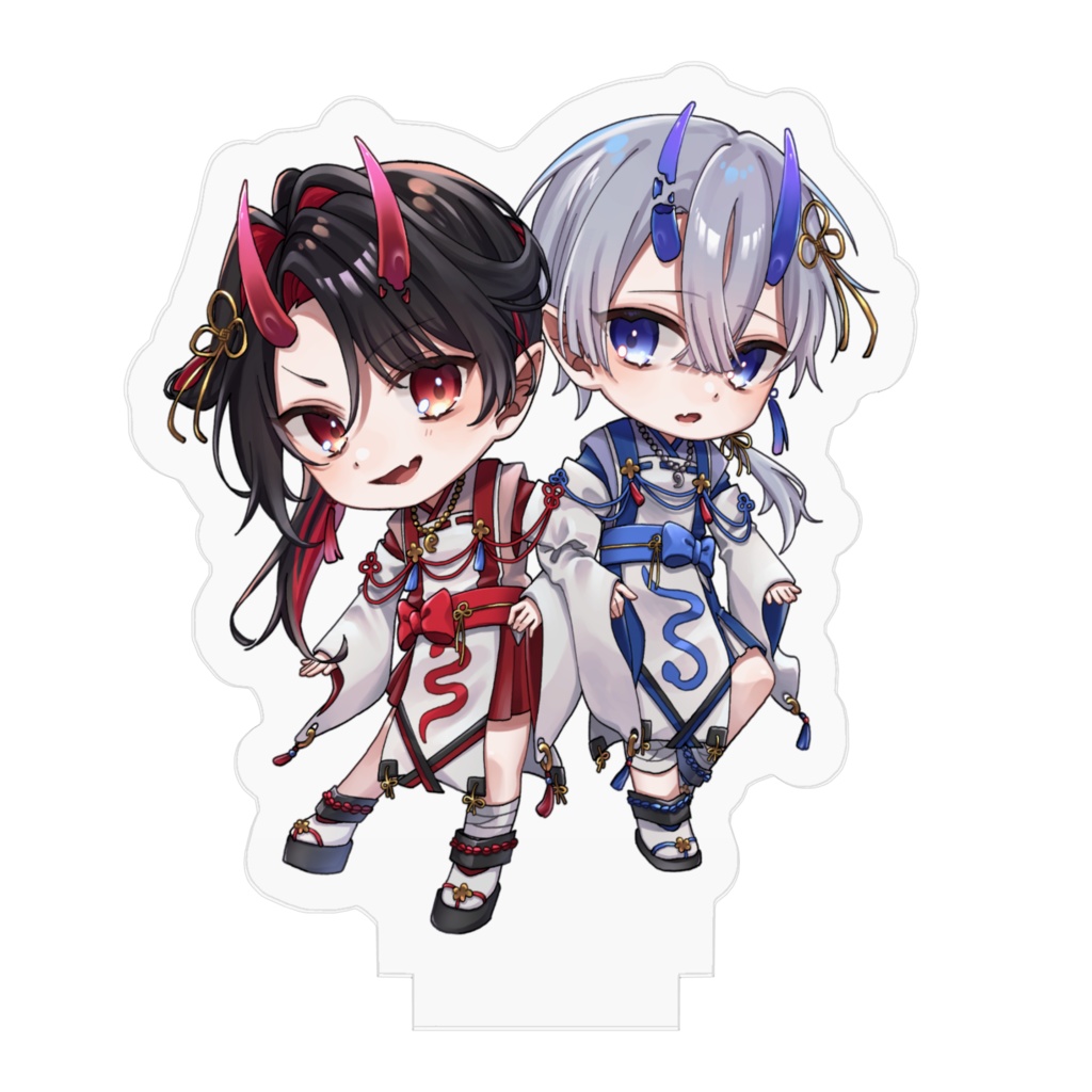 前鬼後鬼仲良しアクリルフィギュア