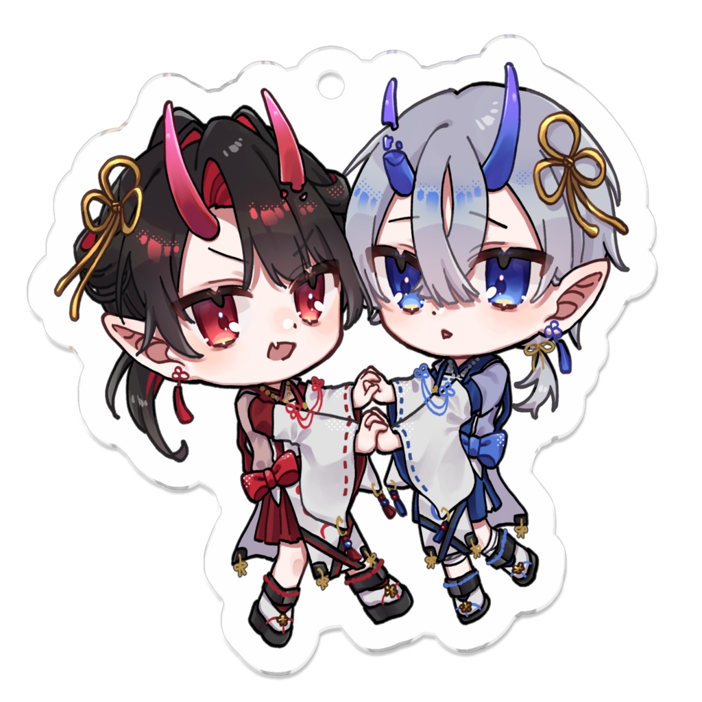 前鬼後鬼いつでも一緒アクキー