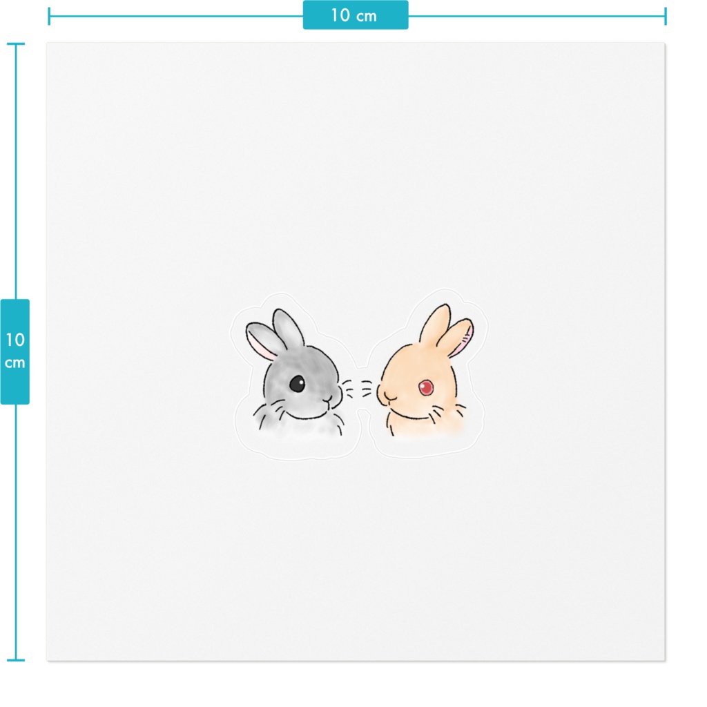うづきと福太郎のステッカー