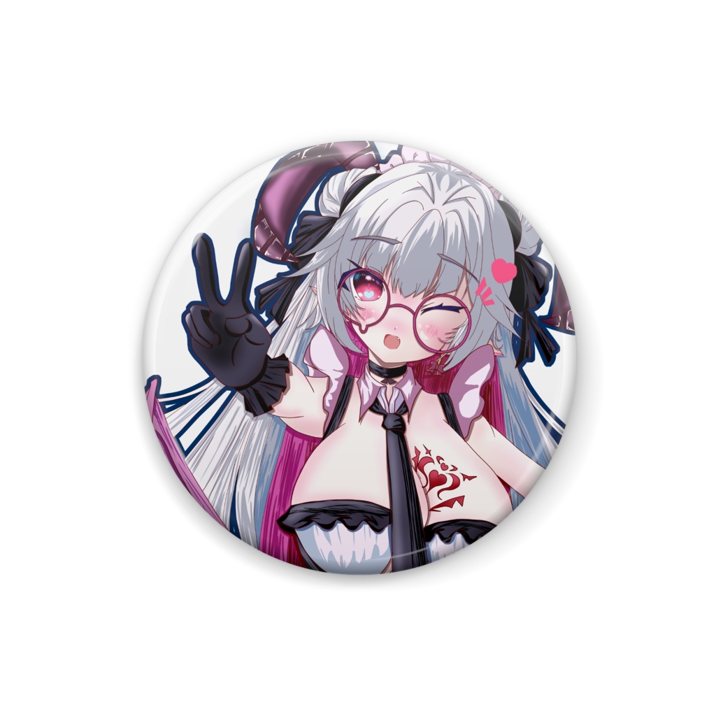 癒魔ミュアちゃん缶バッジ（クラウドファウンディング成功記念）
