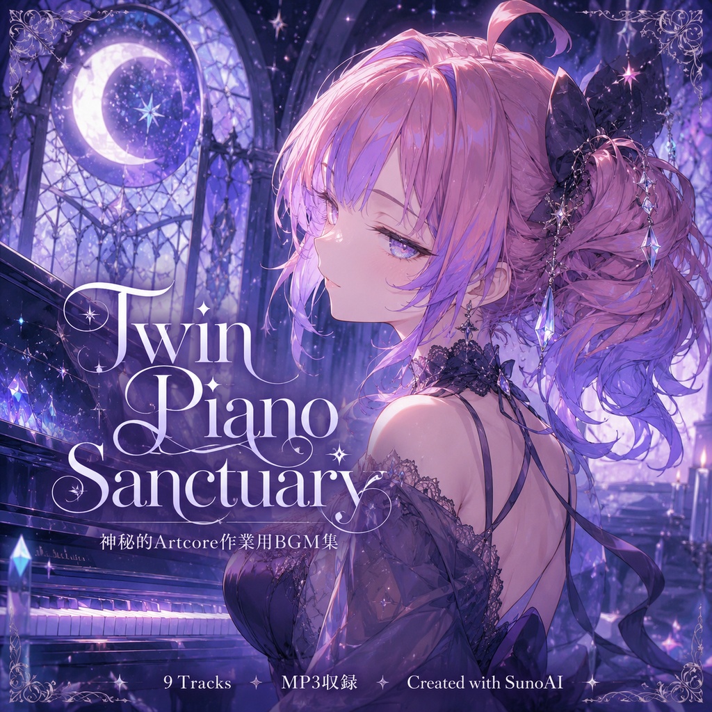 Twin Piano Sanctuary【商用利用可｜神秘的Artcore・ピアノ作業用BGM集】
