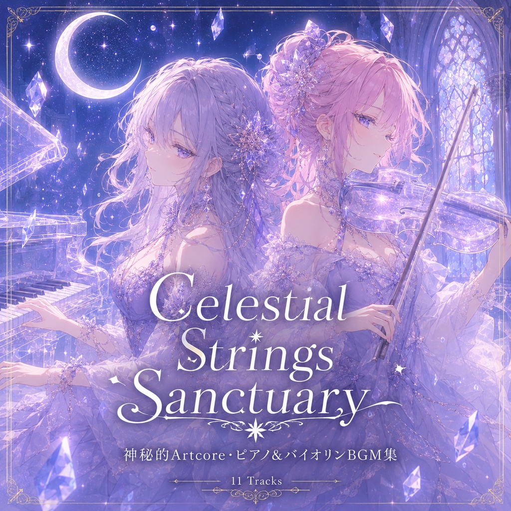 Celestial Strings Sanctuary【商用利用可｜神秘的Artcore・ピアノ&バイオリンBGM集】