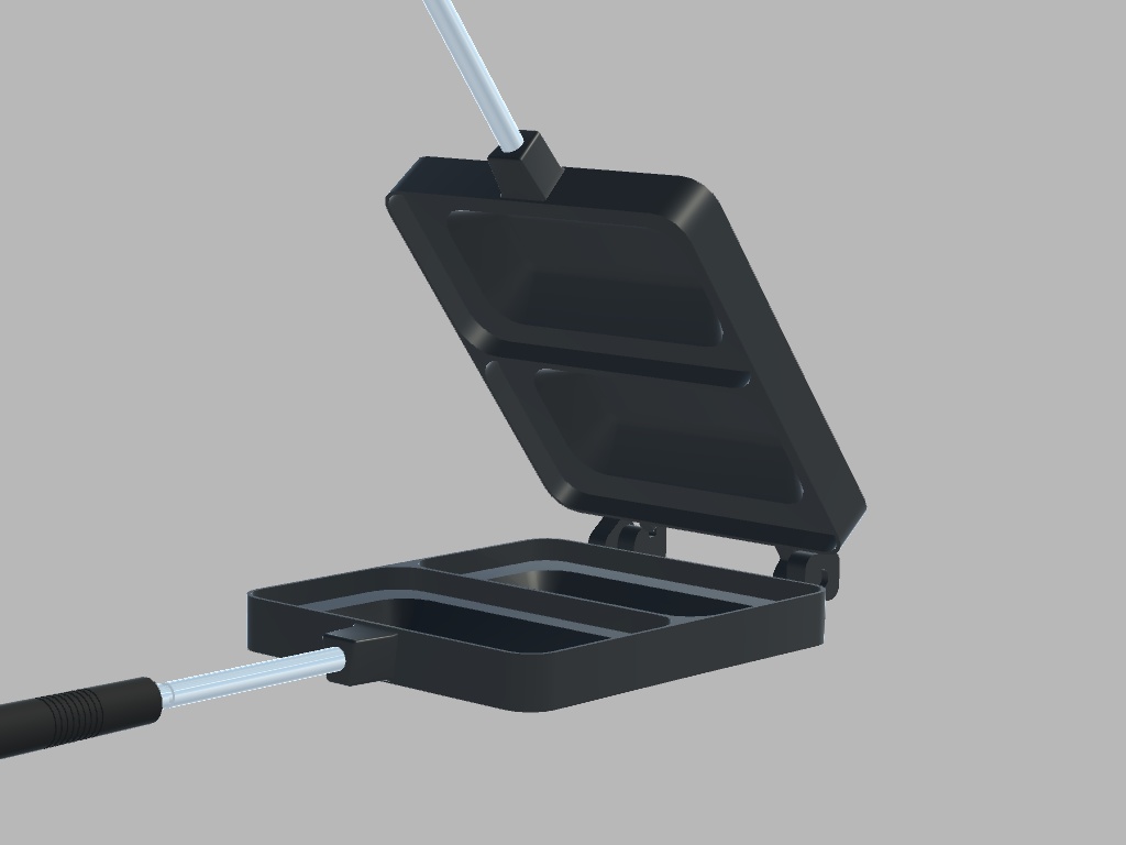 【3Dモデル・VRChat想定】ホットサンド3点セット(単品有)