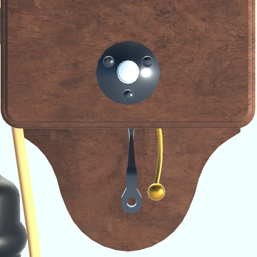 【3Dモデル・VRChat想定】レトロ電話機2