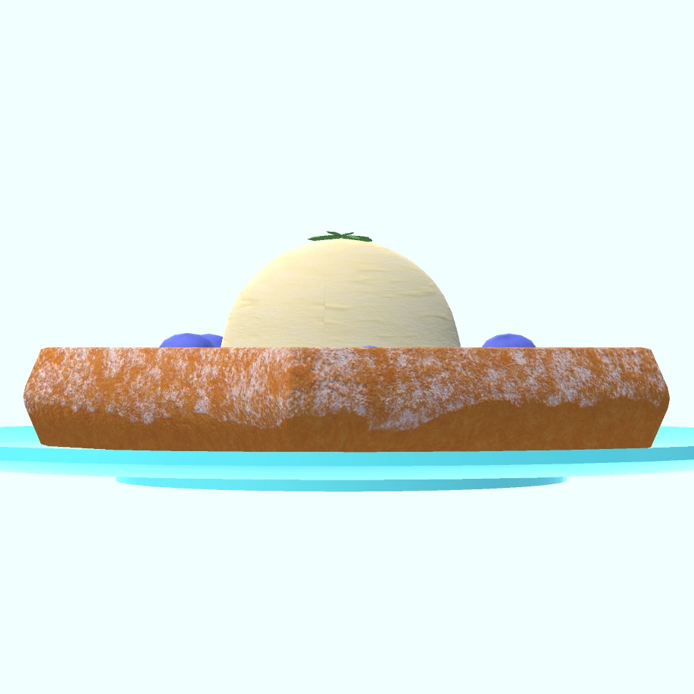 【3Dモデル・VRChat想定】ワッフル