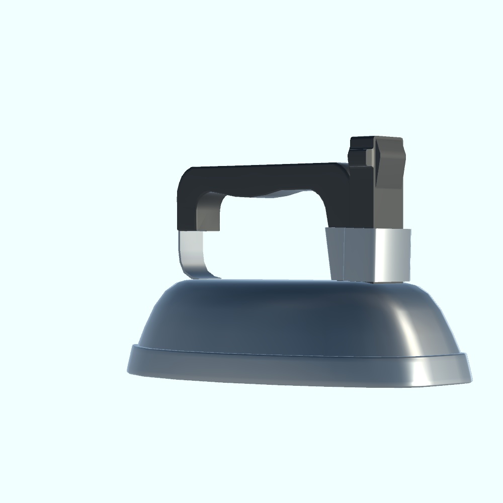 【3Dモデル・VRChat想定】アイロン