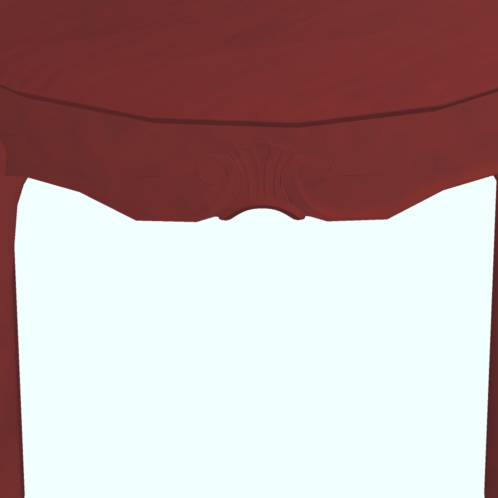 【3Dモデル・VRChat想定】テーブルセット