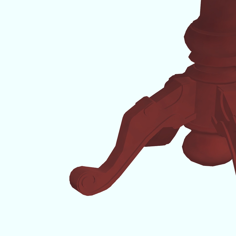 【3Dモデル・VRChat想定】テーブルセット