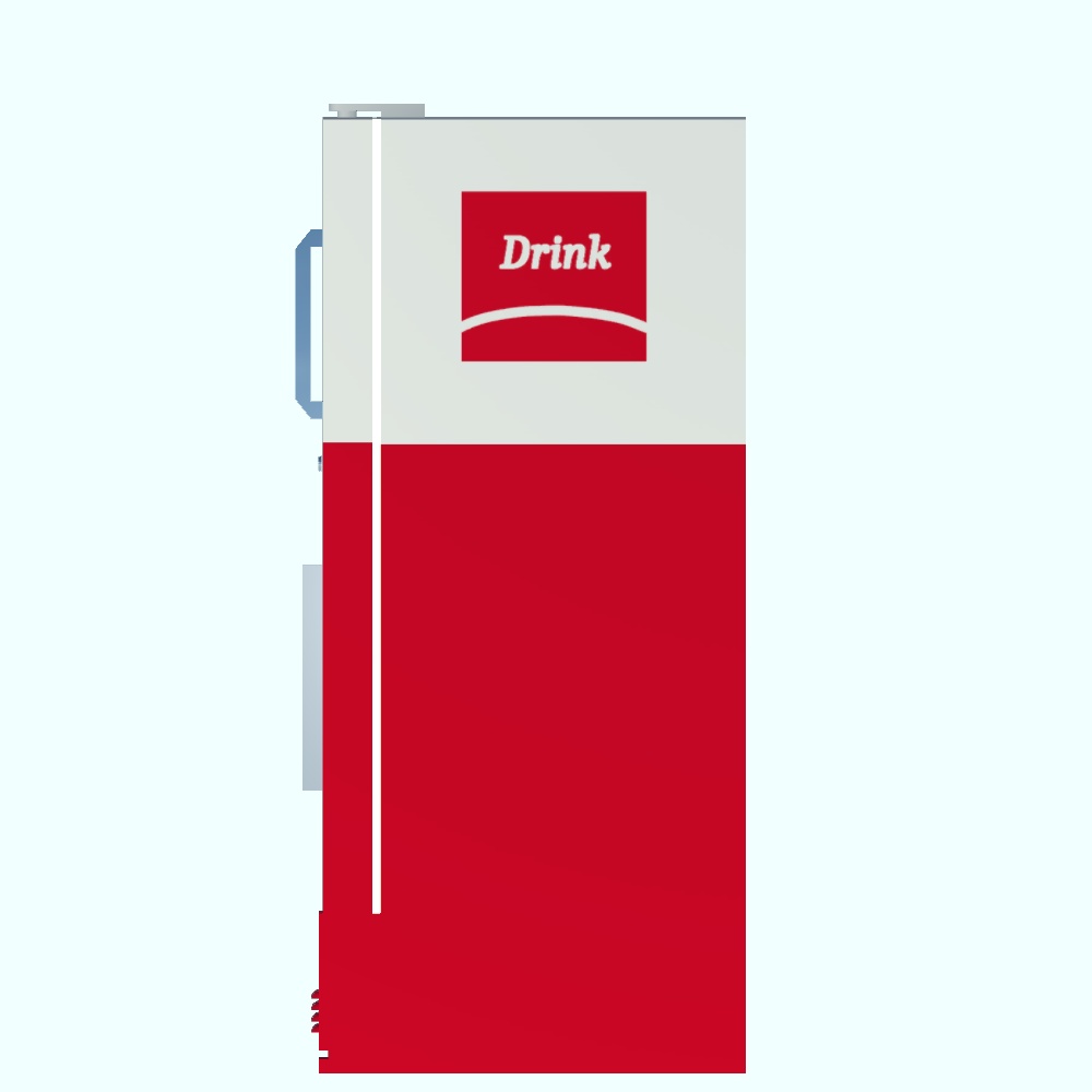 【3Dモデル・VRChat想定】冷蔵ボックス