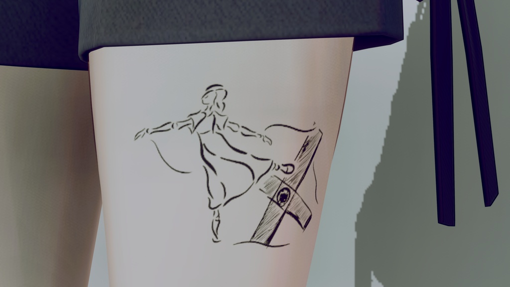 タトゥーテクスチャ02『踊るマリオネット』