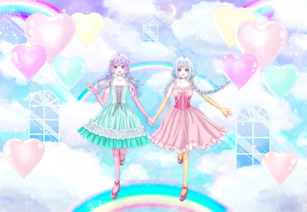 ゆづきずゆめかわクリアファイル