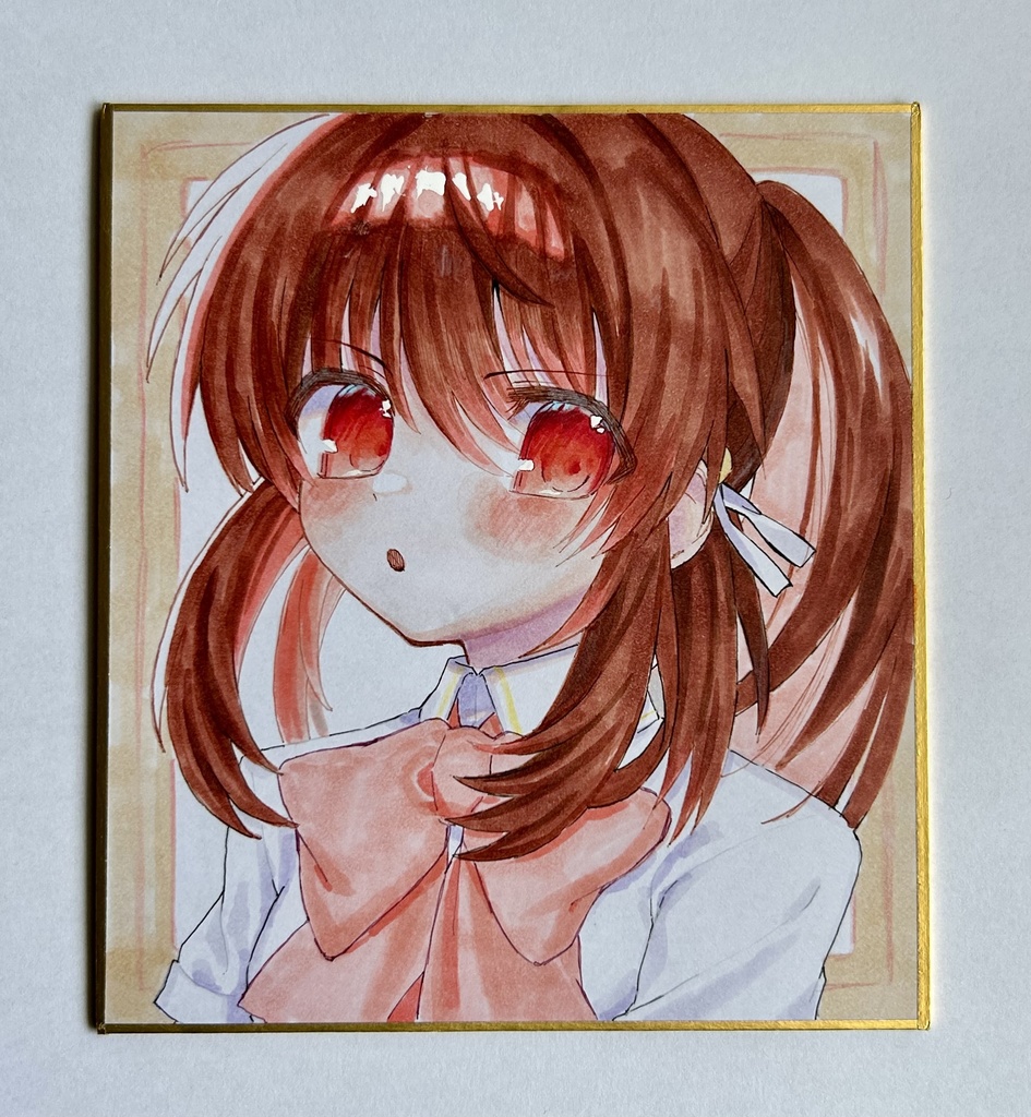 リトルバスターズ!   棗鈴 手描きイラスト色紙