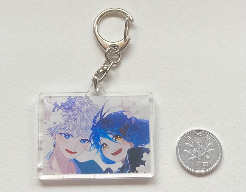 舞雪湖と保護者(?)キーホルダー