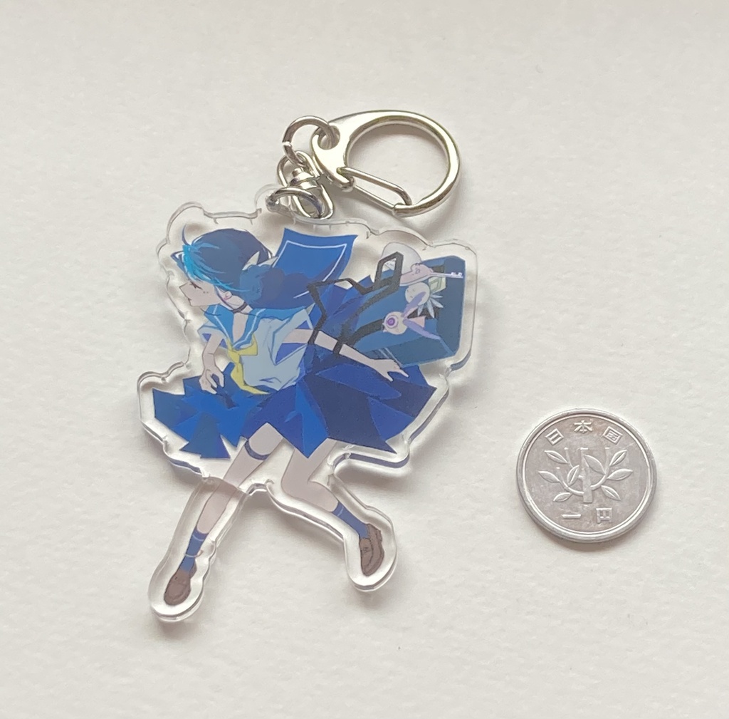 浮く雪湖キーホルダー❄️
