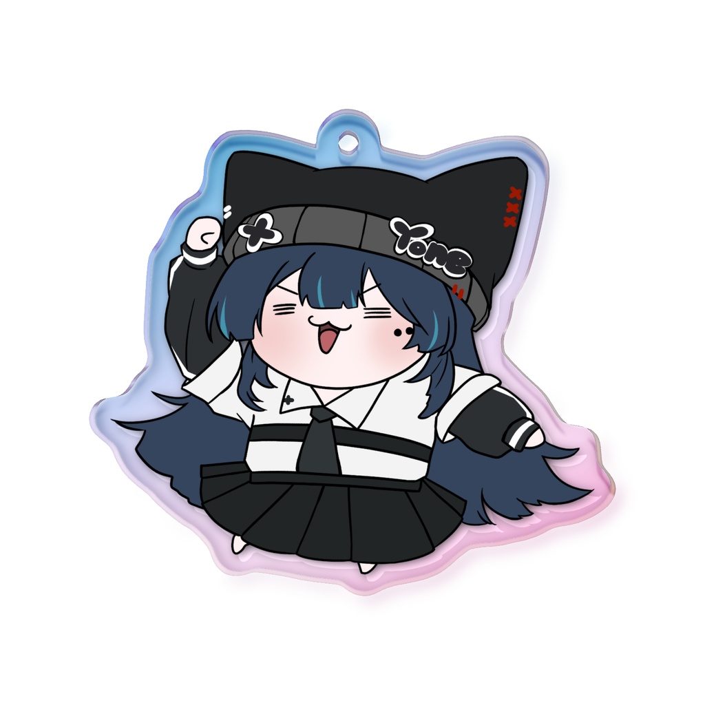 ぎゃうなちび雪湖オーロラアクキー