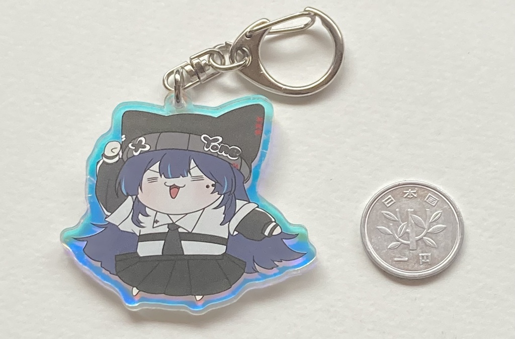 ぎゃうなちび雪湖オーロラアクキー