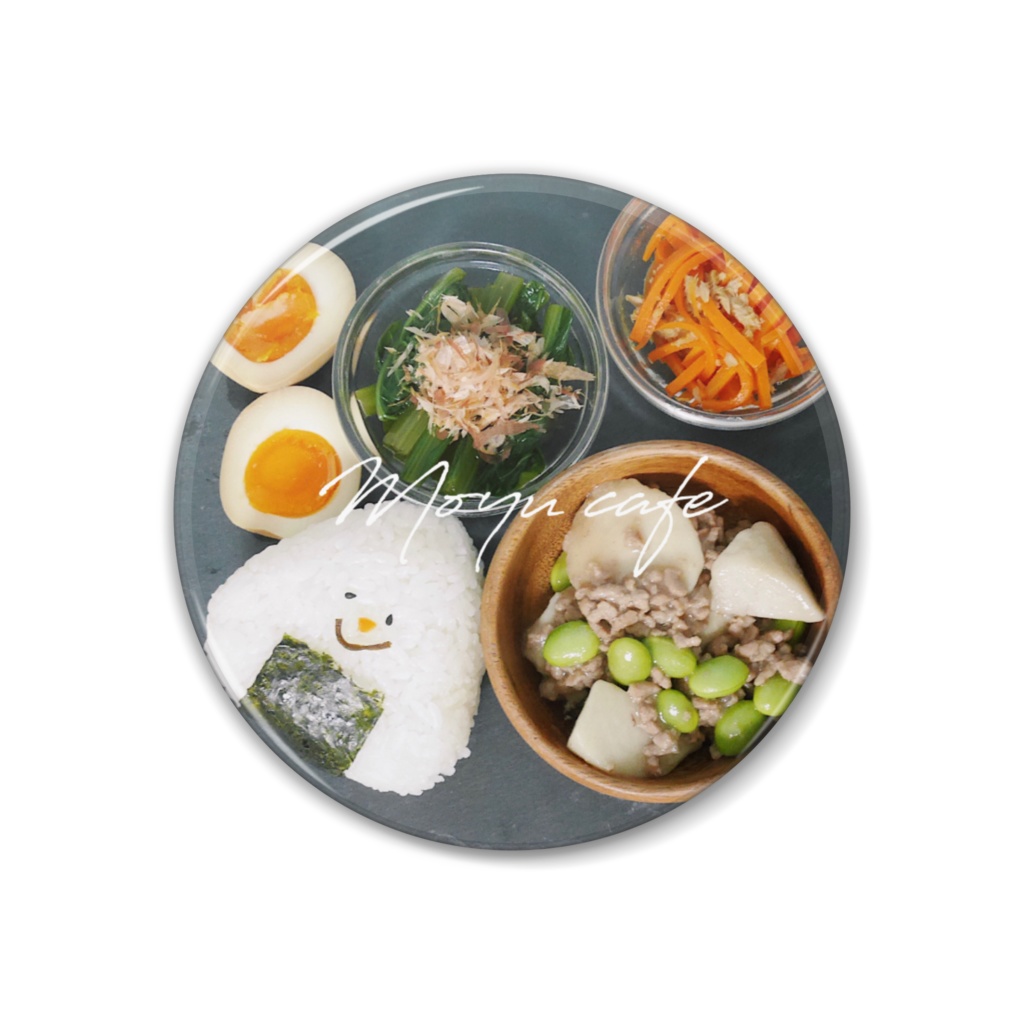 ワンプレート缶バッジ そぼろあん