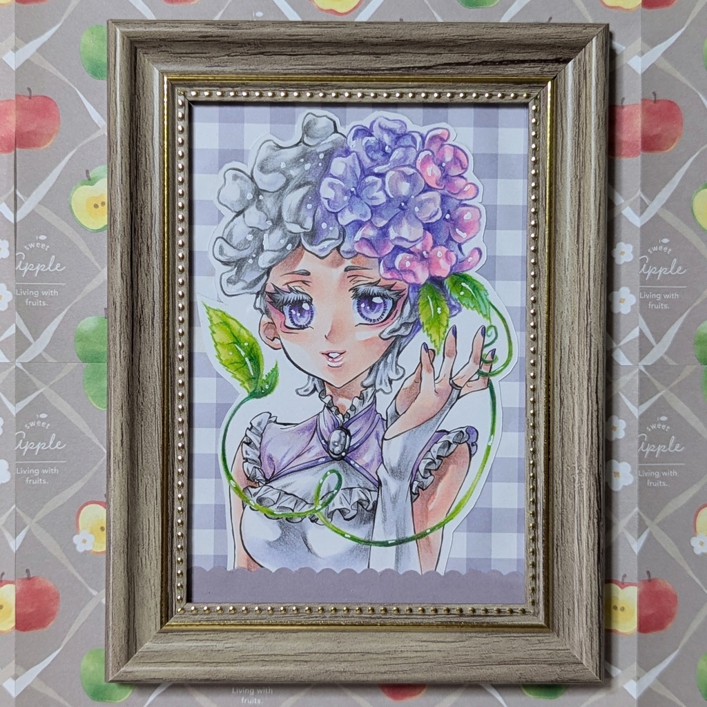 L判フレームイラスト「梅雨」