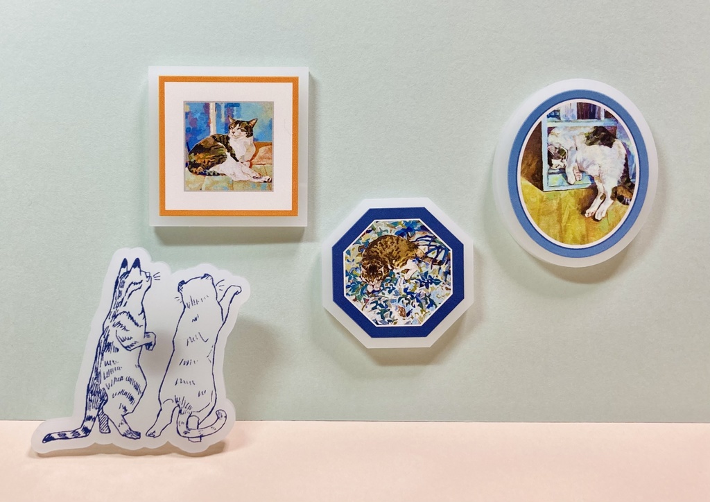 小さなギャラリーピンバッジセットA