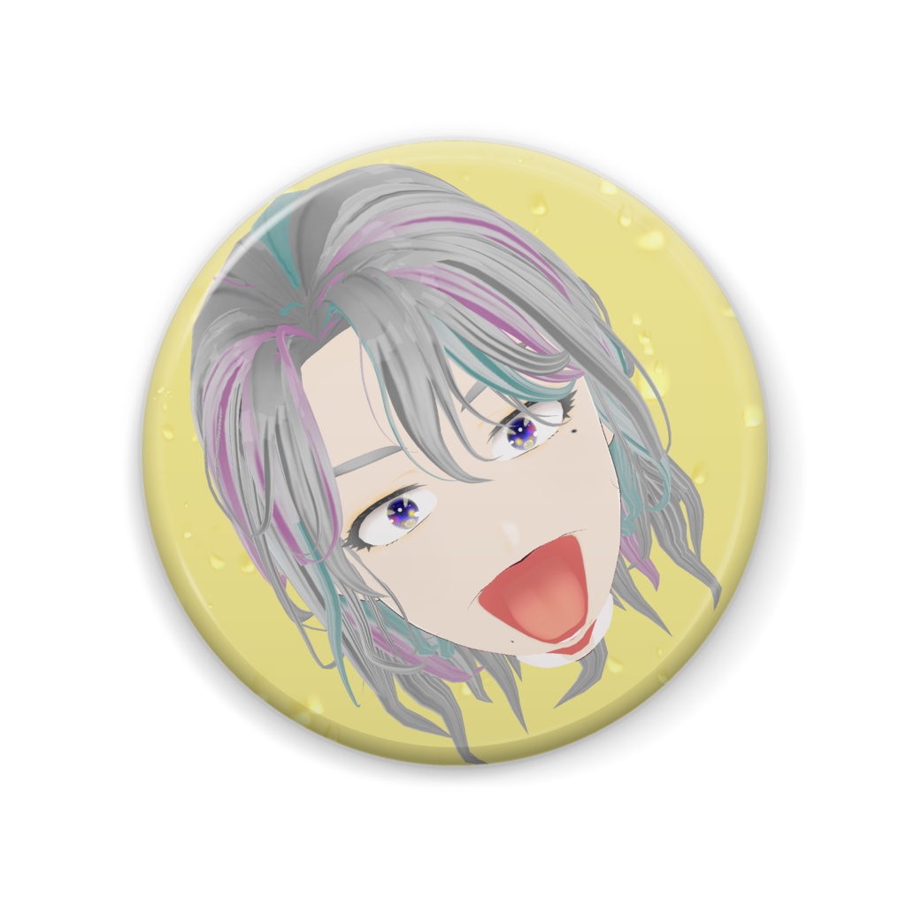 変顔缶バッチ(3種) - 57mm