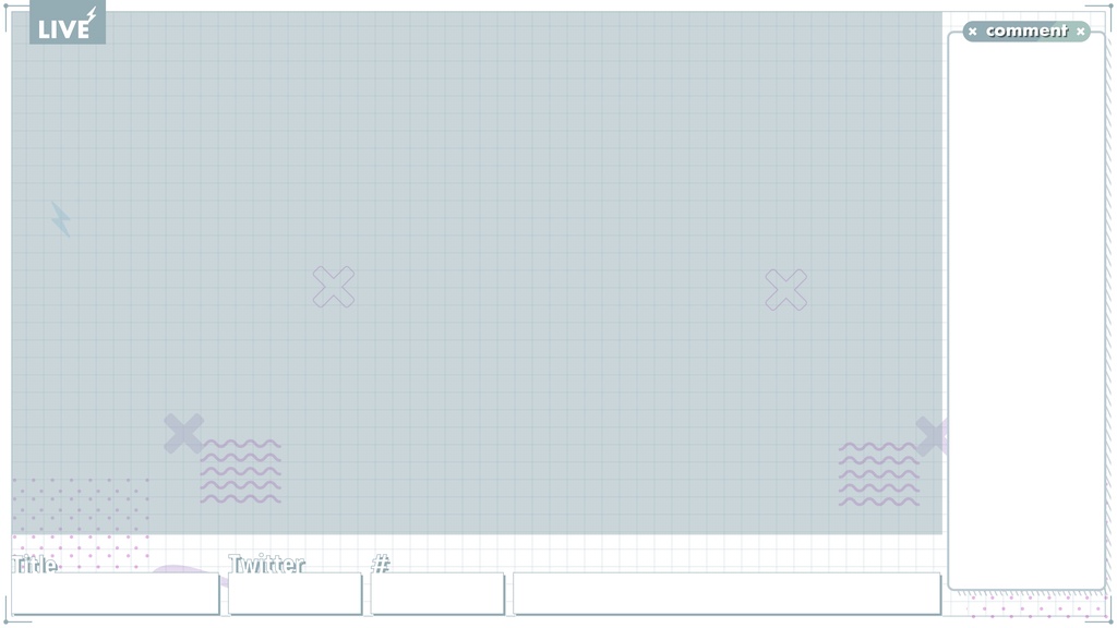 シンプル配信画面セット
