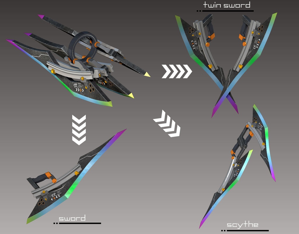 3Dモデル 「伏三」