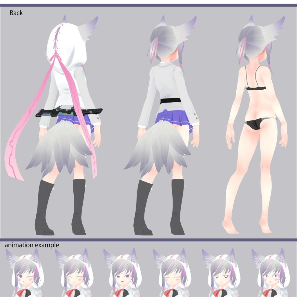 オリジナル3Dモデル「チトセ」