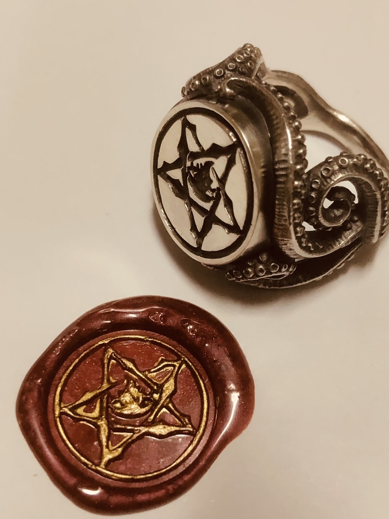 クトゥルフ神話 シグネットリング(ハスター様の触手バージョン)