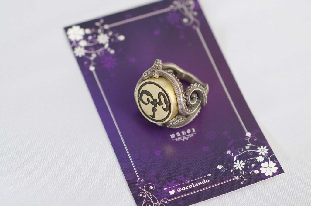 クトゥルフ神話 シグネットリング(ハスター様の触手バージョン)