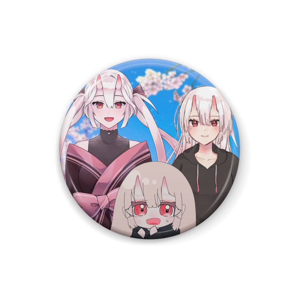 家族写真(笑)缶バッジ