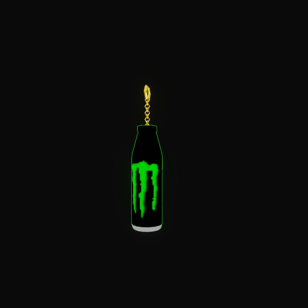 揺れる500ml魔剤風キーホルダー