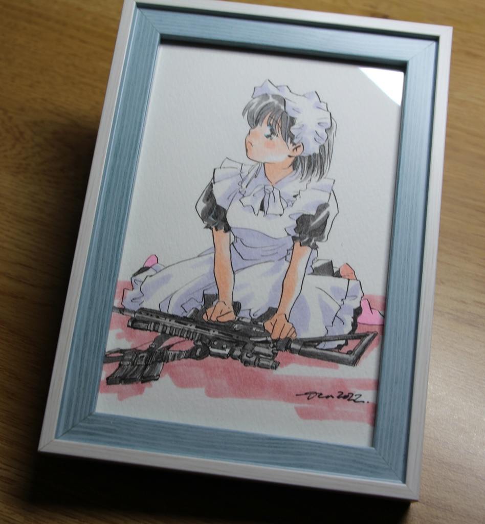 青池保子先生 直筆サイン入り版画 額縁付き