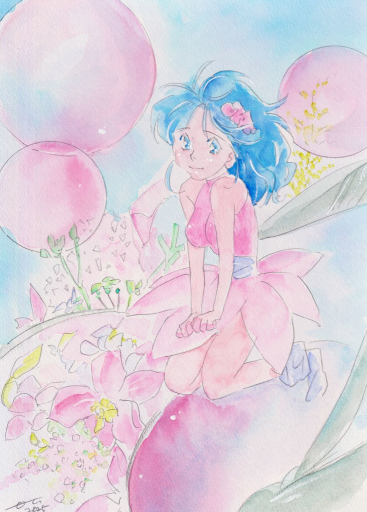 水彩画ボード絵