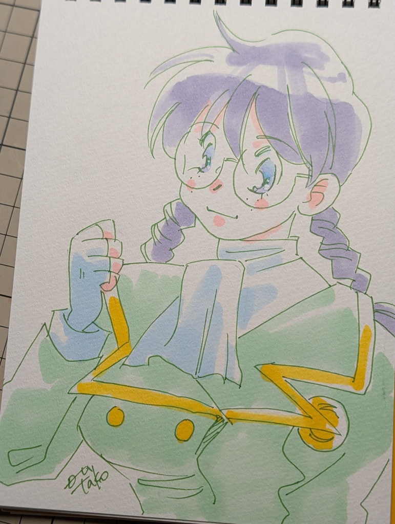 すきに描かせていただきます100均18枚スケブ