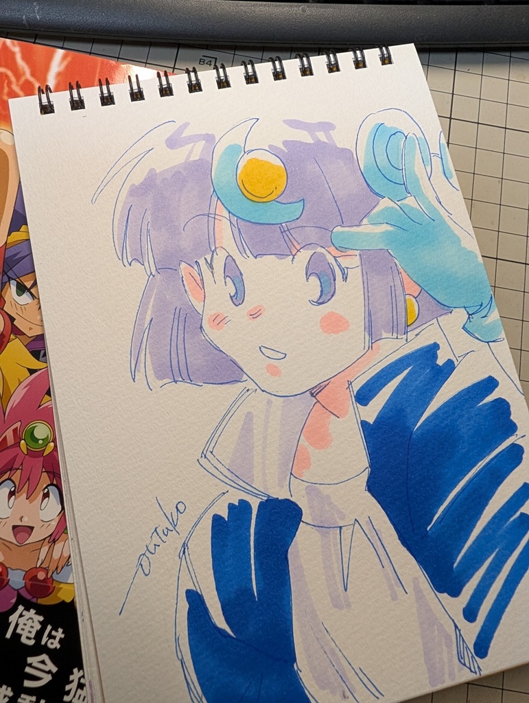 すきに描かせていただきます100均18枚スケブ