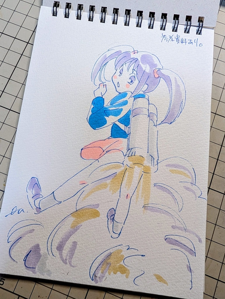 すきに描かせていただきます100均18枚スケブ