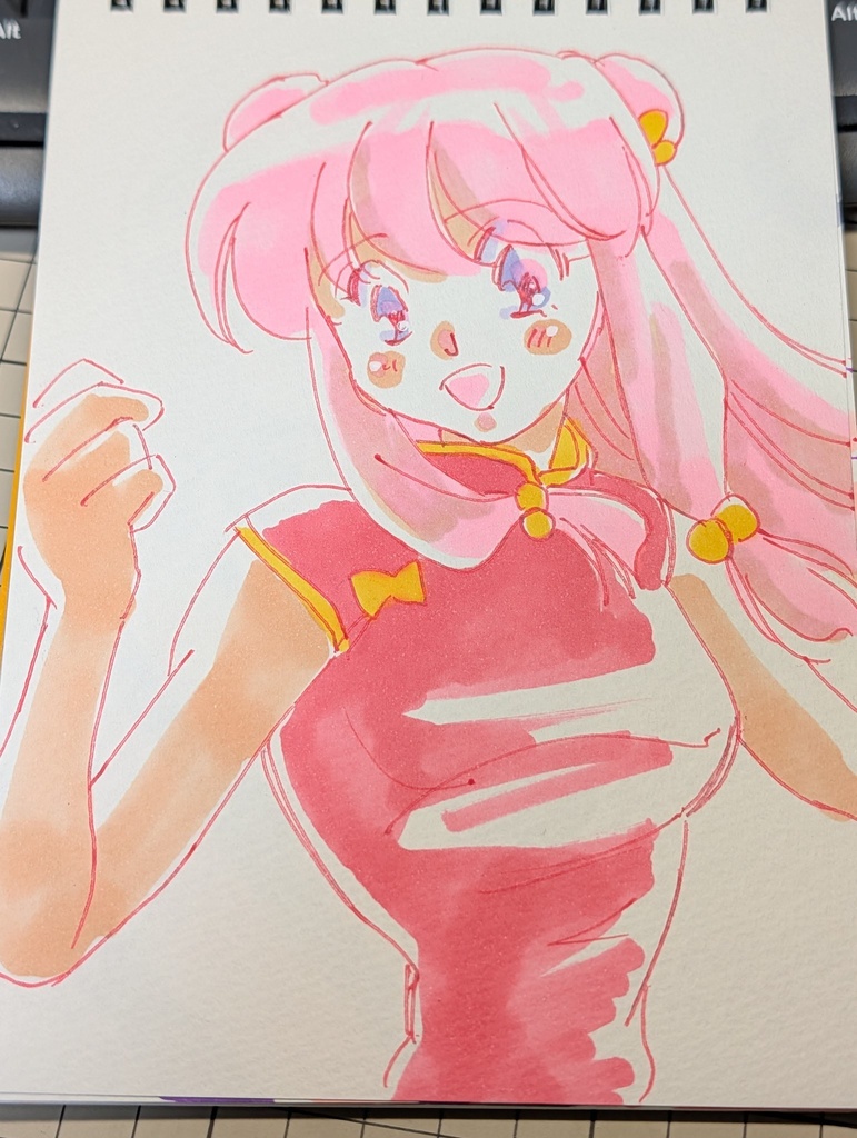 すきに描かせていただきます100均スケブ、No.6